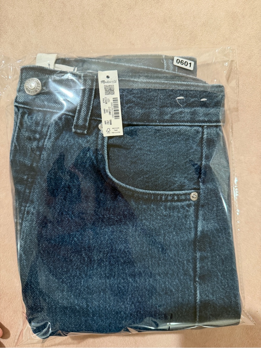 Madewell Tall Pieced Barrel-Leg Jeans • size 27 Tall • NWT • NY517 - Picture 10 of 11